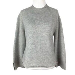 Ann Taylor loft sweater sz SP Gray raw wool blend
